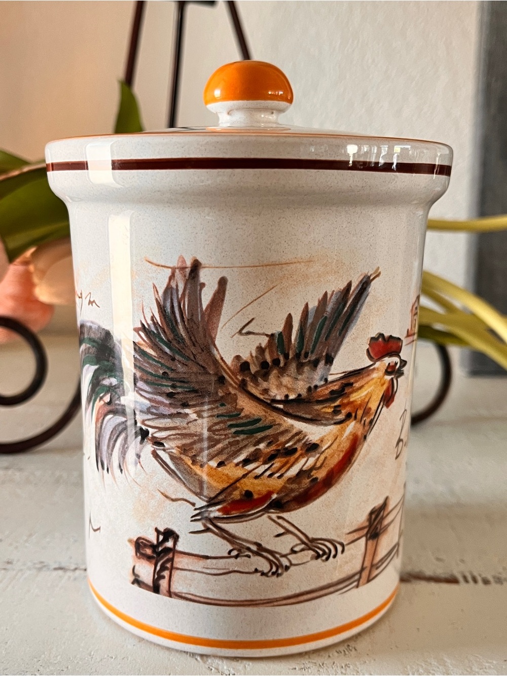 Sur La Table Rooster Lidded Canister – Made in Italy